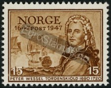 Norway 1947 (NK 361, MI 325, SC 281) Norwegian Post Office 15 øre - MH