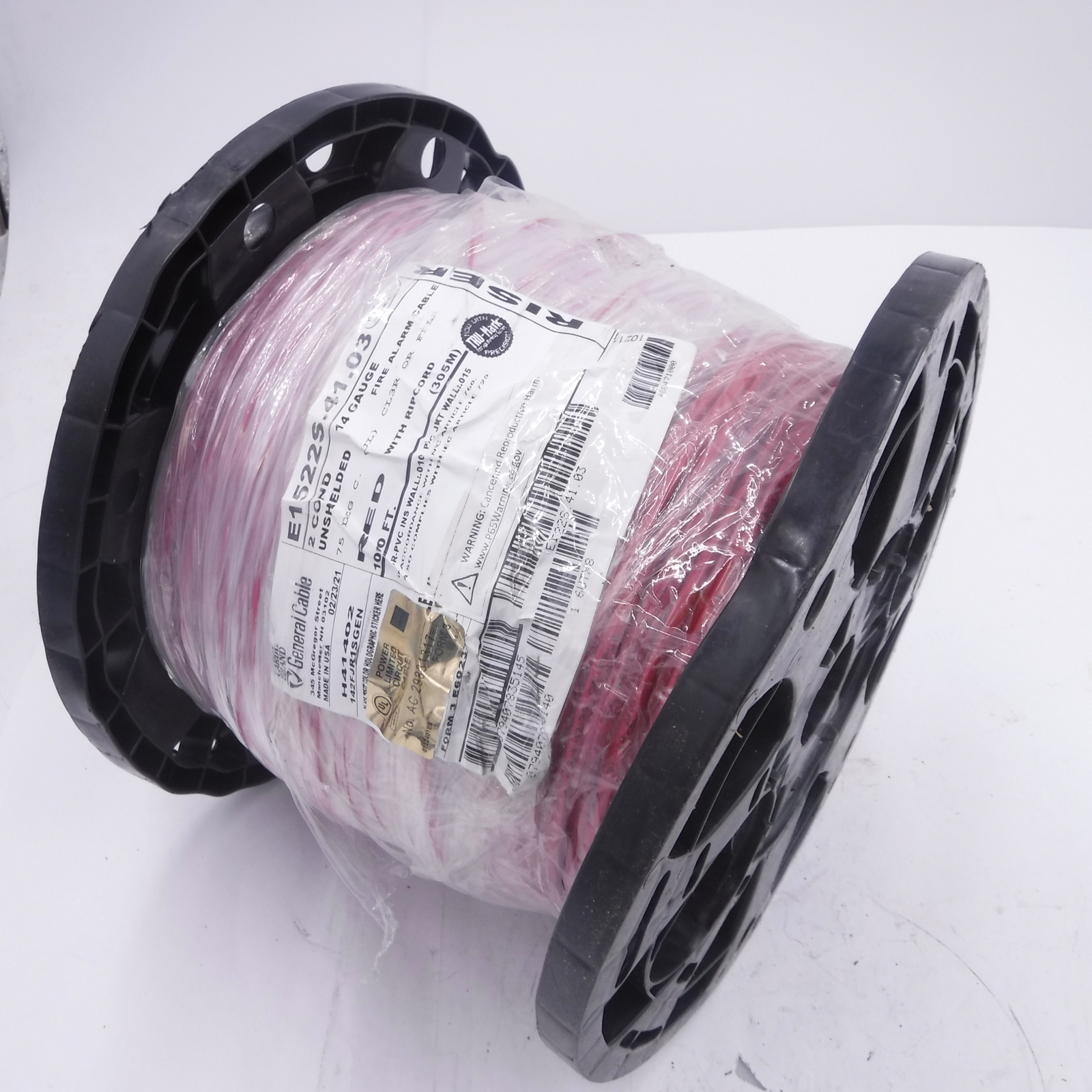 1000' Carol E1522S.41.03 FPLR Fire Alarm Cable Riser 14 AWG 2 Cond. | eBay