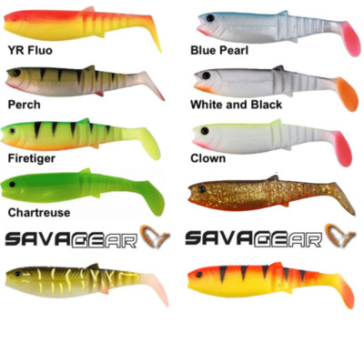 Savage Gear Cannibal Shad 4'' (10 cm) 2-4pcs. per pack,pike,zander,perch NEW