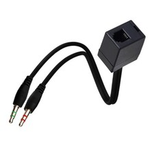 Headset Adapter RJ9 Female to 3.5mm male Headset Phone Splitter Adapter