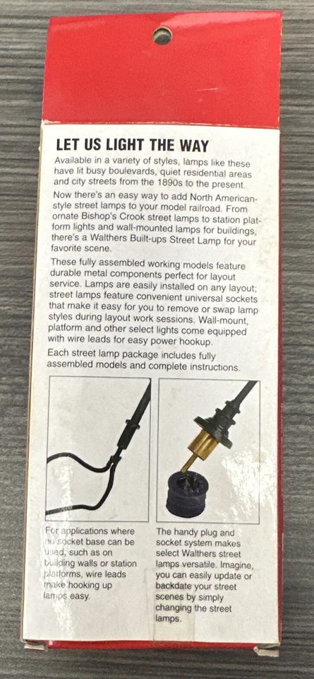 Walthers Cornerstone HO Built Ups Lamps #933-1091 Cast Iron Column 2 Pack - NOS! - Image 3 of 4