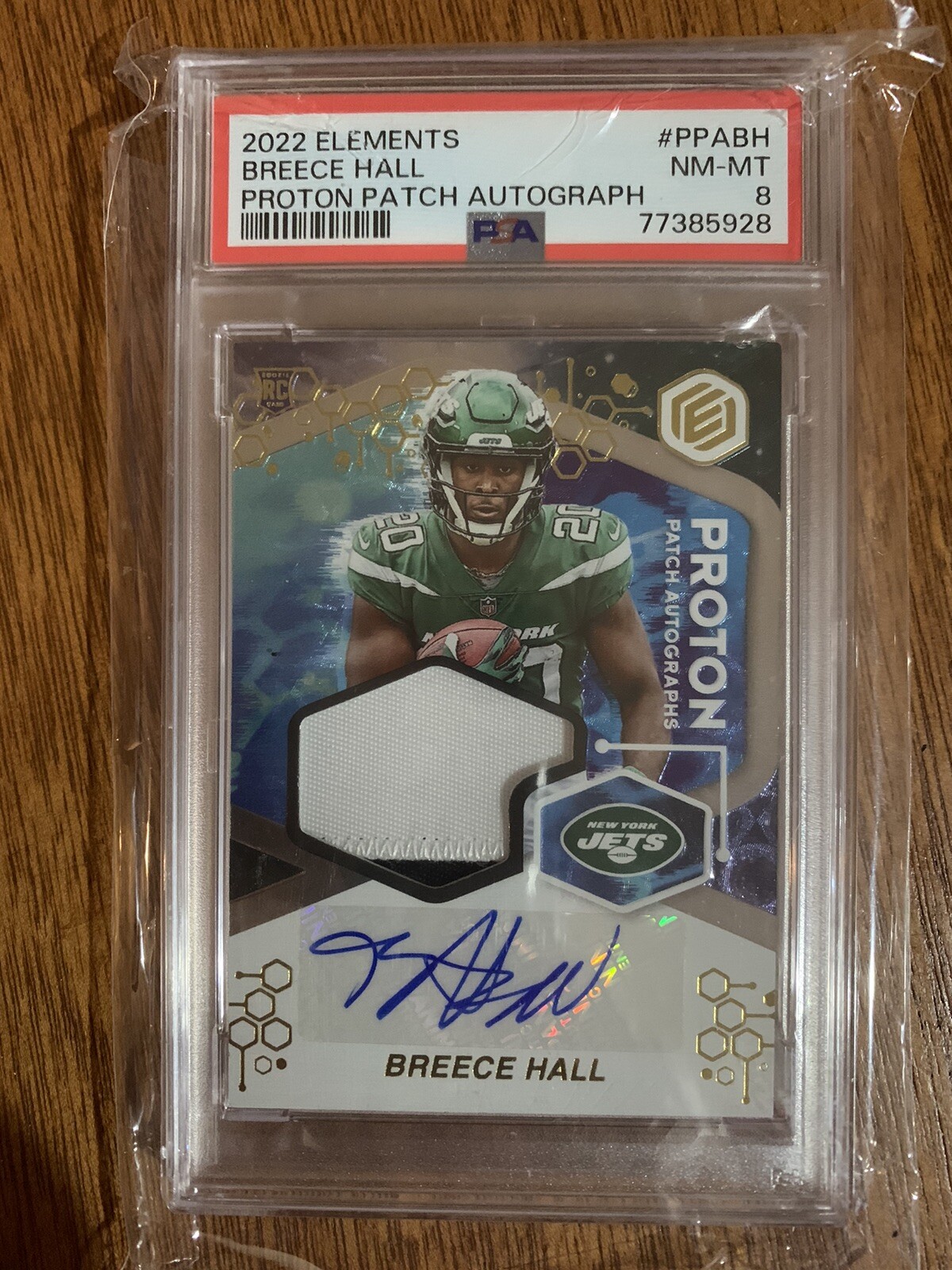 Breece Hall Panini Elements Proton Patch Autographs #PPABH Base