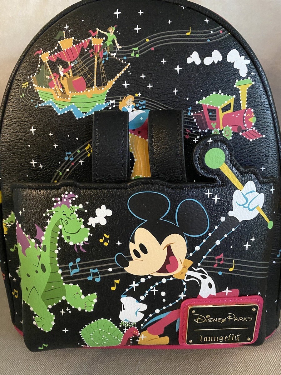 disney park glow loungefly mini backpack Lilo & Stitch Zodiac In The Dark All-Over Print Featuring stylized screen art of some of your favorite characters including Princess Leia and Han Solo Disney Loungefly Mini Backpack -