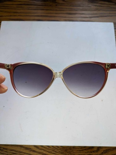 Vintage Italian Pink Cat Eye Sunglasses With Purple Gradiant Len's - Picture 6 of 9