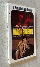 Joseph MILTON -- Baron Sinister (Bart Gould Thriller) -- 1965 1st Edition PB