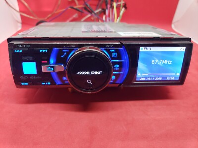 READ ! Old School ALPINE iDA-X100 MP3/WMA/AAC USB Player Car