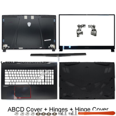 For MSI GE75MVR 8RE/F MS-17E1/E2/E9 LCD Back Top Cover Bezel Palmrest Hinges