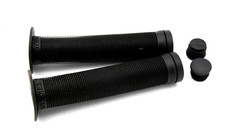 Pair GT Bike Long Open end Flanged Soft Handlebar Grips BMX Bike 150mm black
