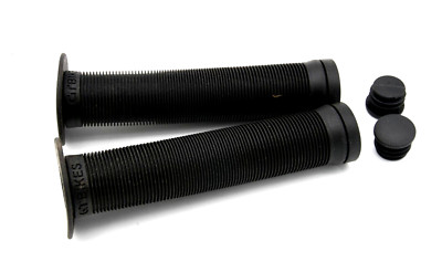 Paar GT Bike Long Open End Flansch Soft Lenkergriffe BMX Bike 150mm schwarz
