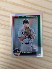 2022 USA Baseball Stars and Stripes Longevity Holo Silver 80 #66 Oliver Santos