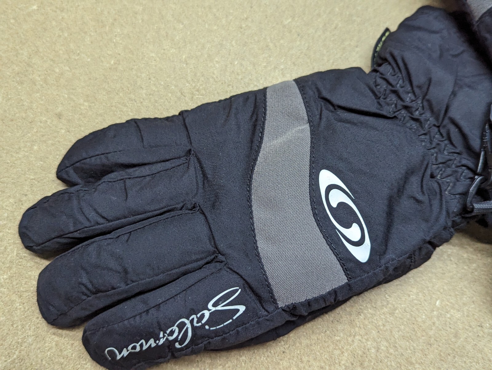 SALOMON Gore Tex Guanti da sci taglia small 6 5 impugnatura 5 dita incrociate outdoor