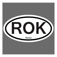 Oval Service Korea Bumper Sticker Military Vinyl Soldier Decal 5"