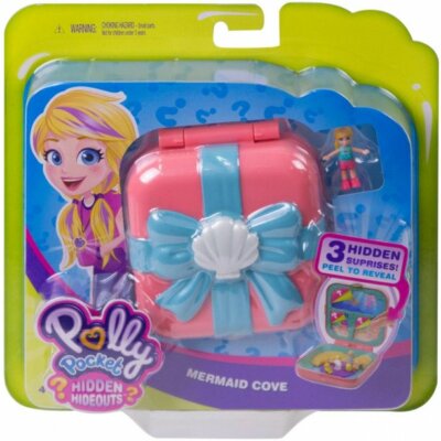 Polly Pocket Hidden Hideouts Mermaid Cove Compact with 3 Hidden Surprises