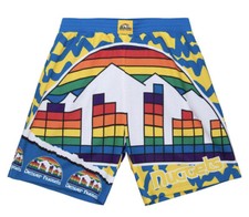 Mitchell Ness Denver Nuggets NBA Jumbotron Shorts Men Sz L
