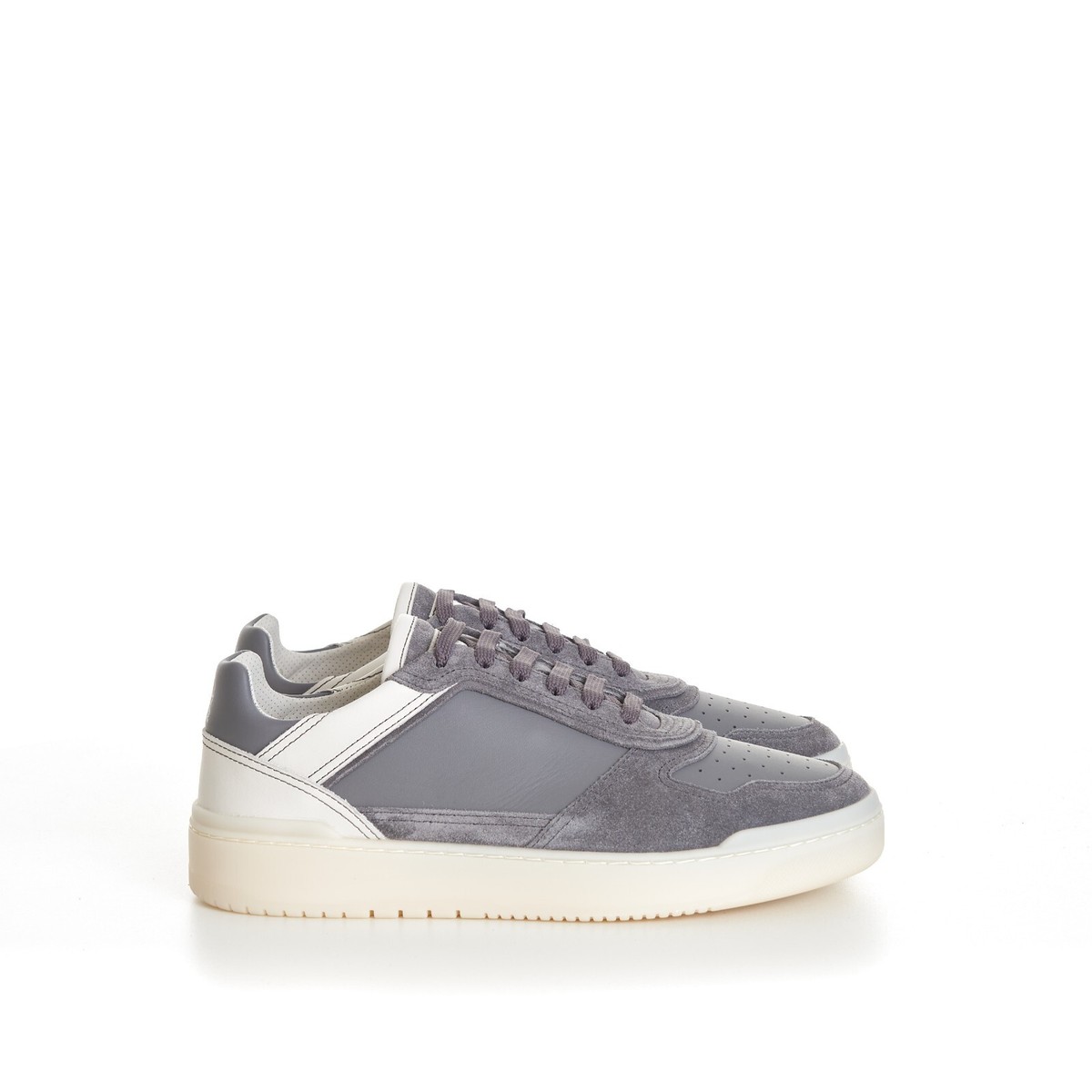 BRUNELLO CUCINELLI 1100$ Low-Top Basket Sneakers - Gray Suede