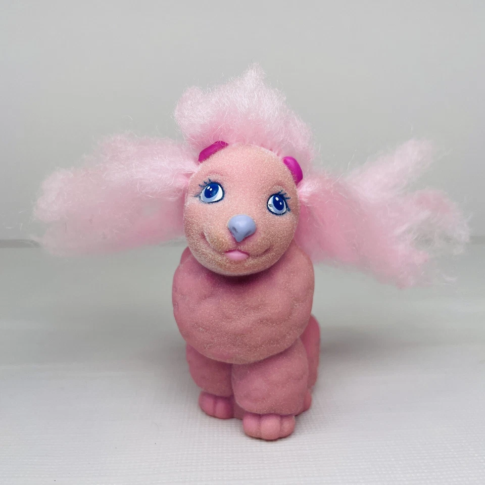 My Little Pony Lil Litters Pretty Poodle Mamá & Puppies Rosa Azul Perro Cachorro 1990 Foto 2 de 4