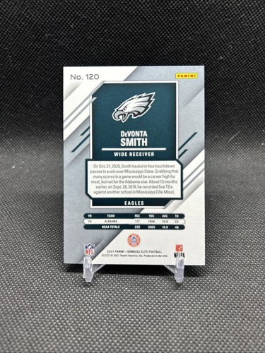 2021 Donruss Elite DeVonta Smith RC /399 Philadelphia Eagles #120 - 第 4/6 張圖片