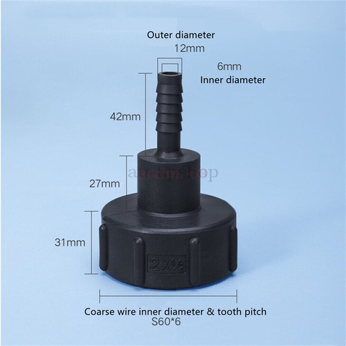 1/2" - 2" Water IBC Tank Adapter Garden Hose Adapter Tap Connector Fitting Tool - Picture 13 of 19