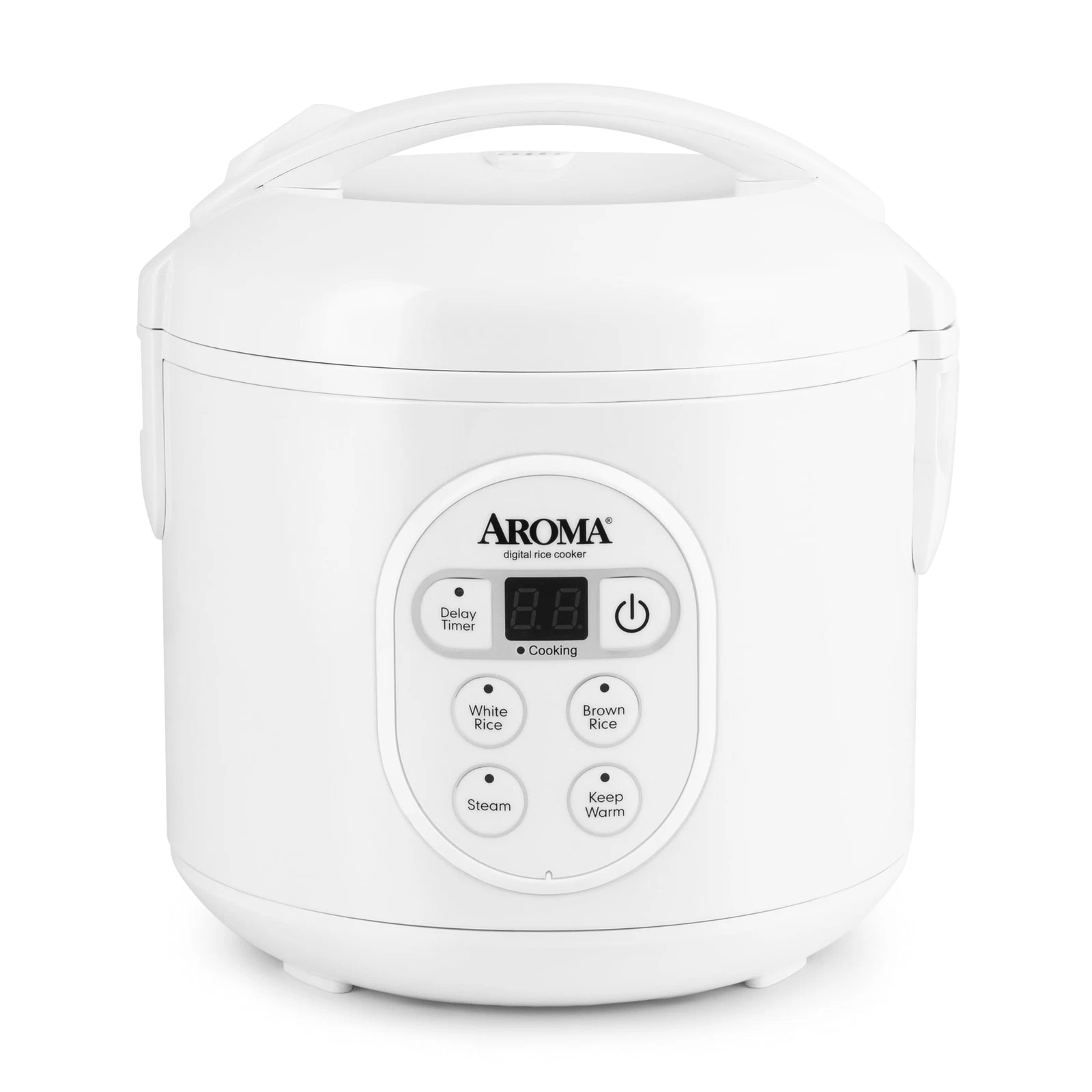 Housewares 8-Cup Cooked 4-Cup UNCOOKED Digital Rice Cooker and Food Steamer A...