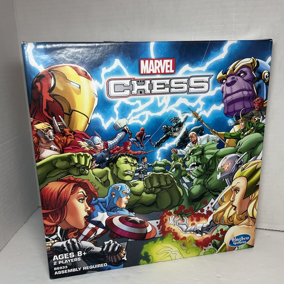 Marvel Avengers Chess Board Game Ironman Thor Black Widow Hasbro