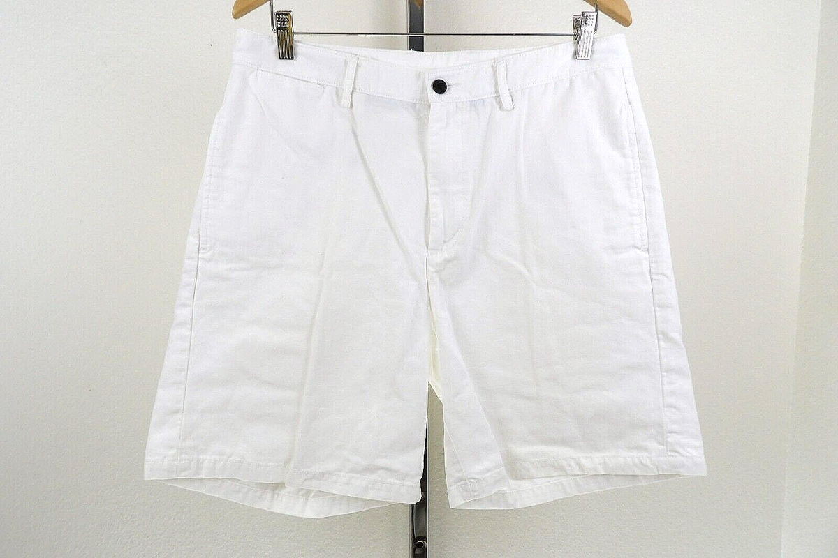 Orvis Mens Flat Front Chino Shorts White Size 32 | eBay