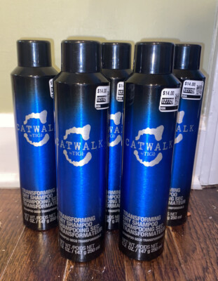 Lot of 5 Tigi CATWALK TRANSFORMING DRY SHAMPOO SPRAY 5.2 OZ