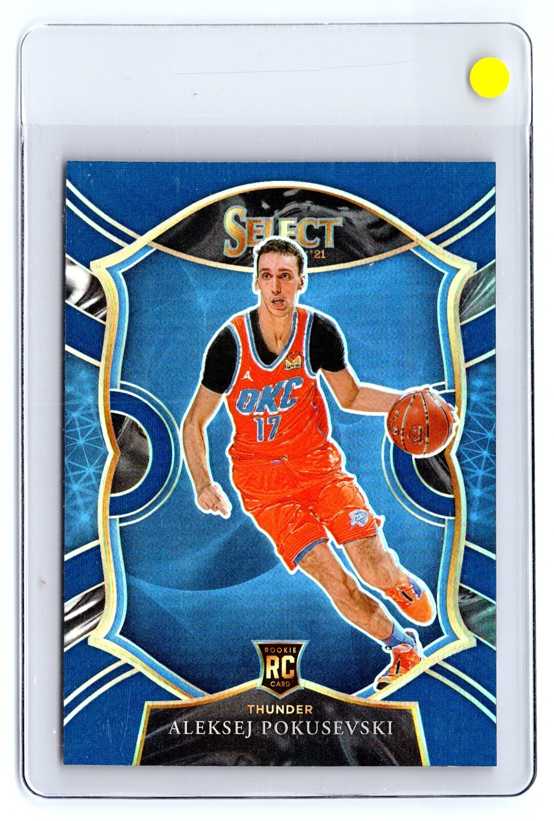 2020-21 Panini Select Concourse  Blue Prizm 77 Aleksej Pokusevski RC OKC Thunder