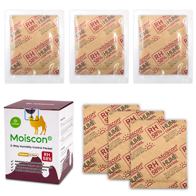 58%RH Two-Way Humidity Control Packs 8 Gram 15 Pack Individually Wrapped