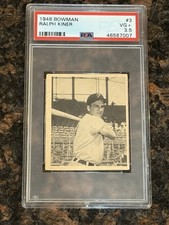 1948 Bowman Ralph Kiner #3 Baseball Card PSA 3.5