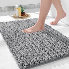 Bathroom Rug Non Slip Washable Chenille Absorbent Quick Dry