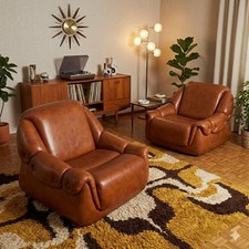Poltrone Vintage Similpelle Espanso Italia Anni 70