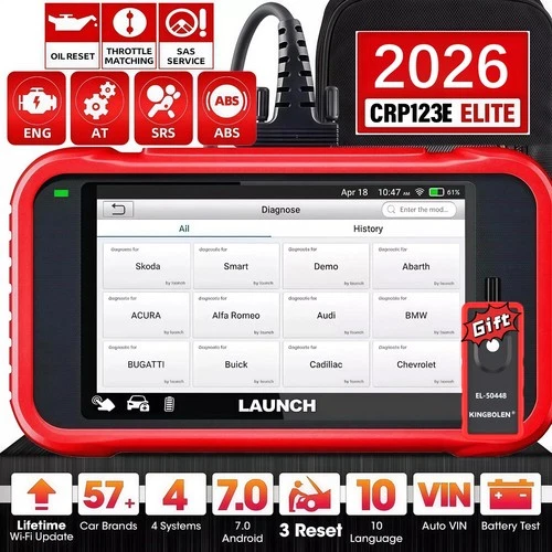 2026 LAUNCH CRP123E OBD2 Scanner Engine ABS SRS Code Reader Car Diagnostic Tool - product listing photo
