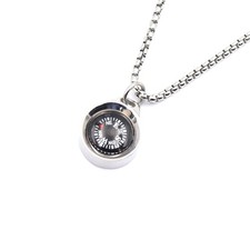 Engraved Compass Necklace, Navigation Compass Necklace for Women Men Best Fri...
