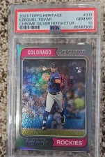 2023 Topps Heritage - Ezequiel Tovar #317 Chrome Silver /374 (RC)