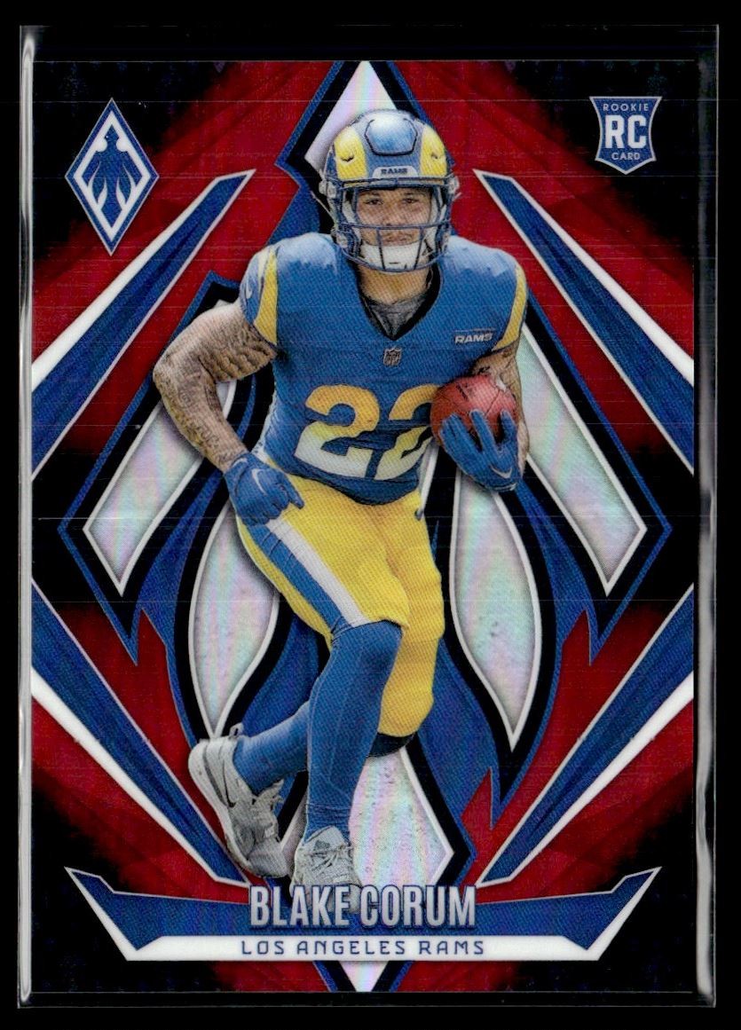 2024 Panini Phoenix Red Blake Corum RC 181/299 Los Angeles Rams #158
