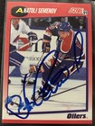 Anatoli Semenov Edmonton Oilers autographed hockey card (1991-92 Score #258) — photo 1