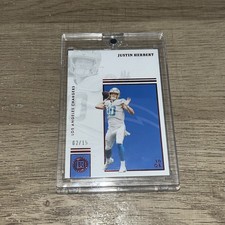 2022 Panini Encased Justin Herbert Chargers RUBY /15 SP #24 Los Angeles Chargers