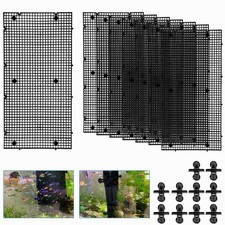 8pcs Fish Tank Divider with 10 pcs Suction Cups DIY Adjustable Aquarium Divid...