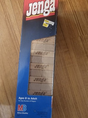 Vintage Jenga 1995 Game Milton Bradley Block Stacking Hardwood Family