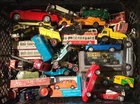 ORIGINAL VINTAGE DIECAST TOY JOB LOT MATCHBOX CORGI & OTHERS CARS BUS VANS etc