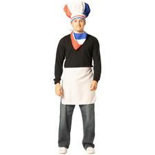 French Chef Hat, Scarf  Apron Costume - Morris Costumes