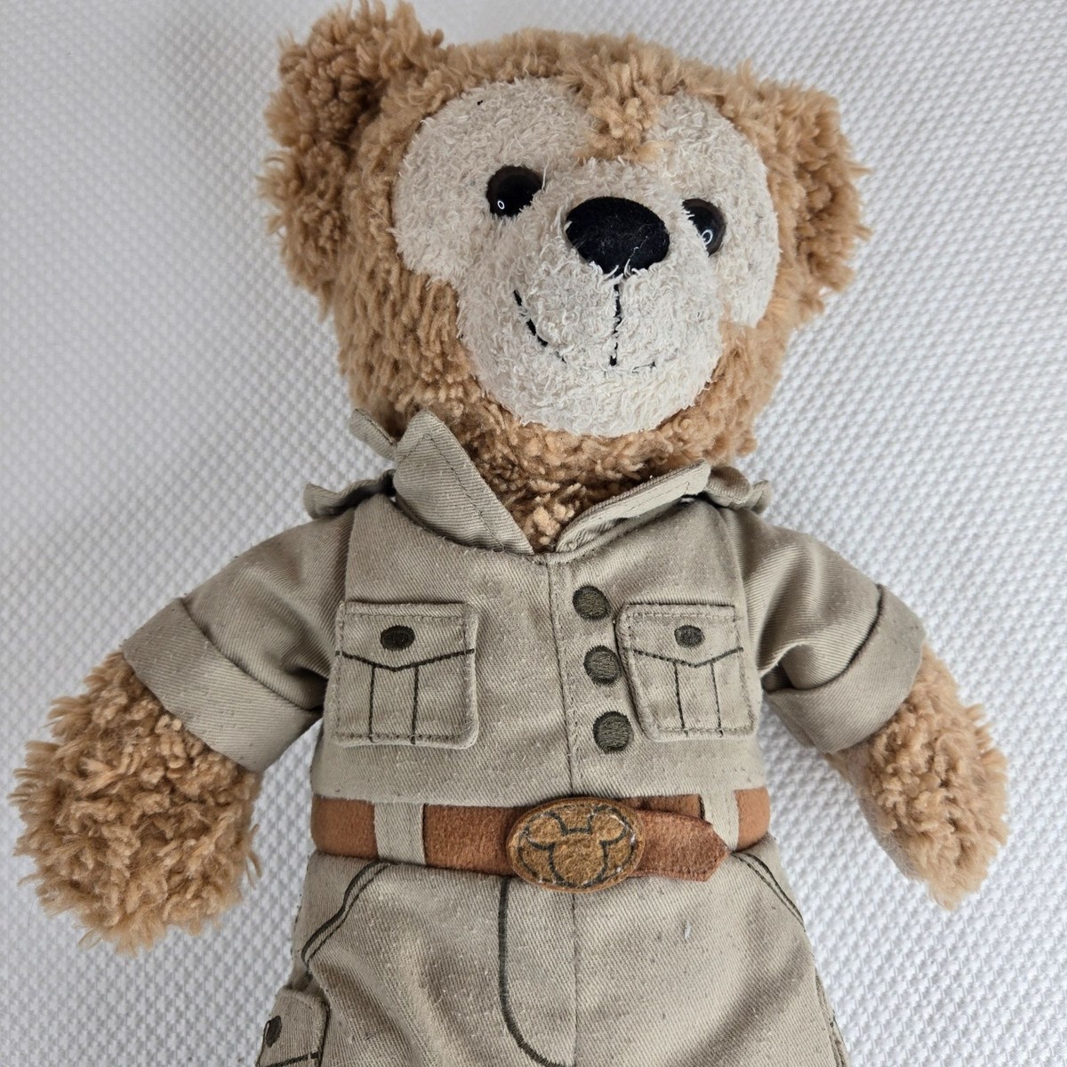 Disney Duffy The Bear Plush Safari Outfit Hidden Mickey | eBay