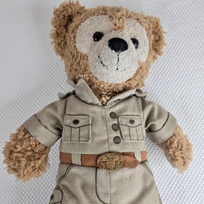 Disney Duffy The Bear Plush Safari Outfit Hidden Mickey | eBay