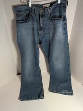Wrangler Retro Relaxed Boot Cut Jeans Mens  Blue Denim Actual 34x26