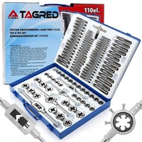 Gewindeschneider 110-Tlg. Gewindebohrer Set M2–M18 Schneideisen Koffer