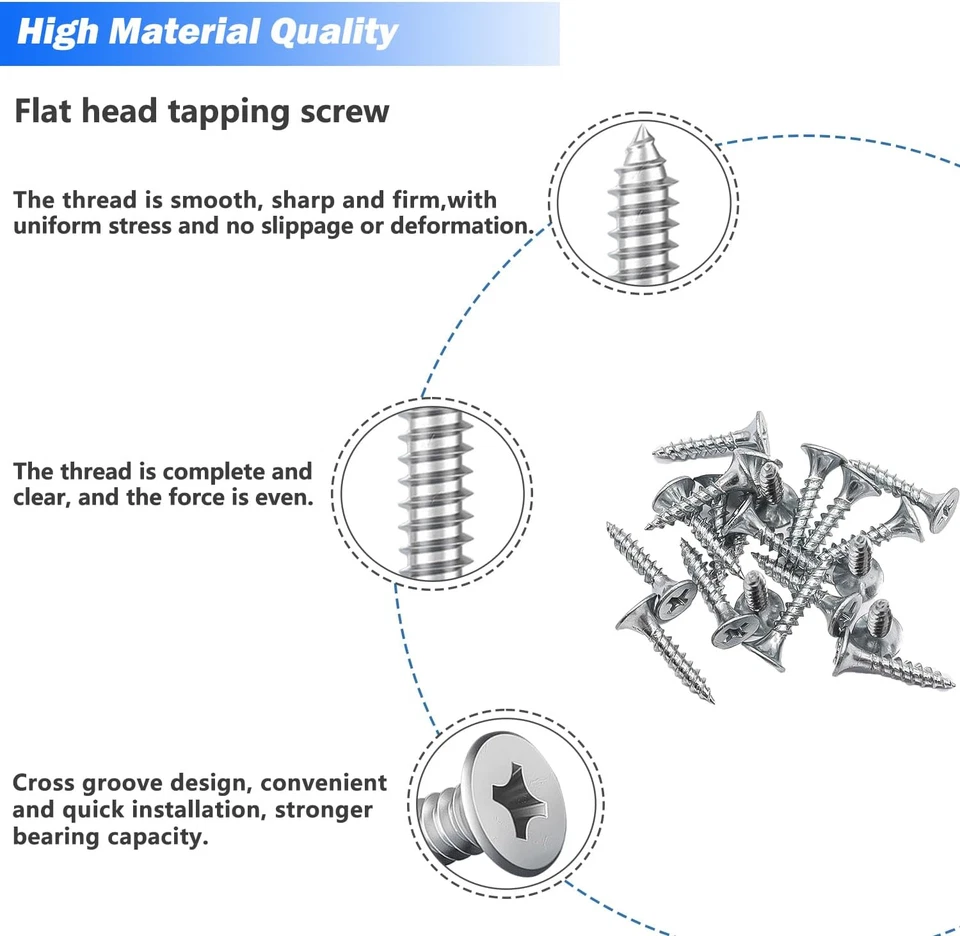 Soportes planos rectos de acero inoxidable 96 piezas, soporte de metal, placa de reparación, metal B Foto 4 de 4