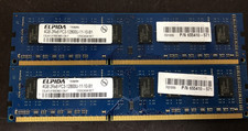 LOT OF 2 -- 8GB  (2x4GB) Elpida 2Rx8 PC3-1280...