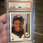 1989 Upper Deck - Star Rookie Ken Griffey Jr #1 (RC) PSA 6