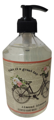 Almond Blossom Scented Hand Wash Make It A Great Day 17.5 Fluid Ounce Aloe New