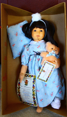 Vintage 1994 Lenci doll 18'' Simonetta with original box Made in Italy